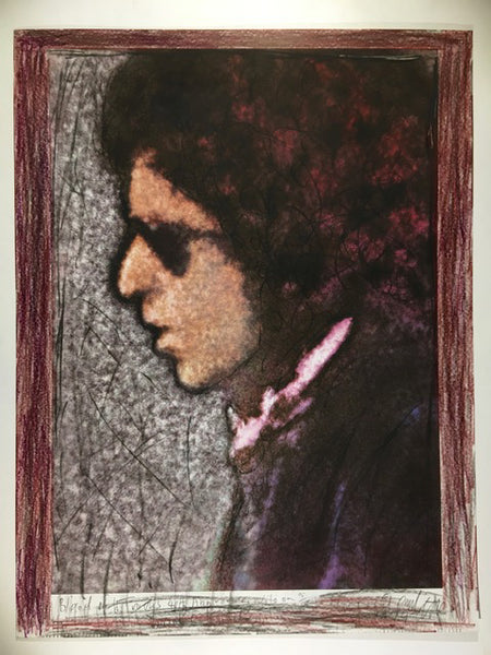 Bob Dylan, Blood on the Tracks, 40th Anniversary, 15/50hand coloured 13X17 Digital Print